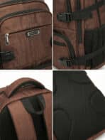 Mochila De Costas Executiva Reforçada Viagem Grande Capacidade Multi-bolsos Notebook - Imagem 5