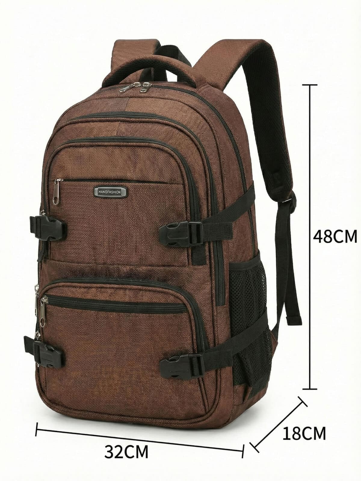 Mochila De Costas Executiva Reforçada Viagem Grande Capacidade Multi-bolsos Notebook - Imagem 6