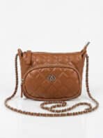 Bolsa Transversal Matelassê Minimalista Elegante Com Corrente Estilo Old Money