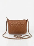 Bolsa Transversal Matelassê Minimalista Elegante Com Corrente Estilo Old Money - Imagem 3