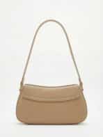 Bolsa De Ombro Underarm Estilo Old Money Minimalista Cor Sólida Com Fecho De Metal - Imagem 3