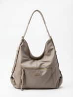 Bolsa De Ombro Hobo Minimalista Slouchy Grande Capacidade Casual Chic