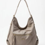 Bolsa De Ombro Hobo Minimalista Slouchy Grande Capacidade Casual Chic