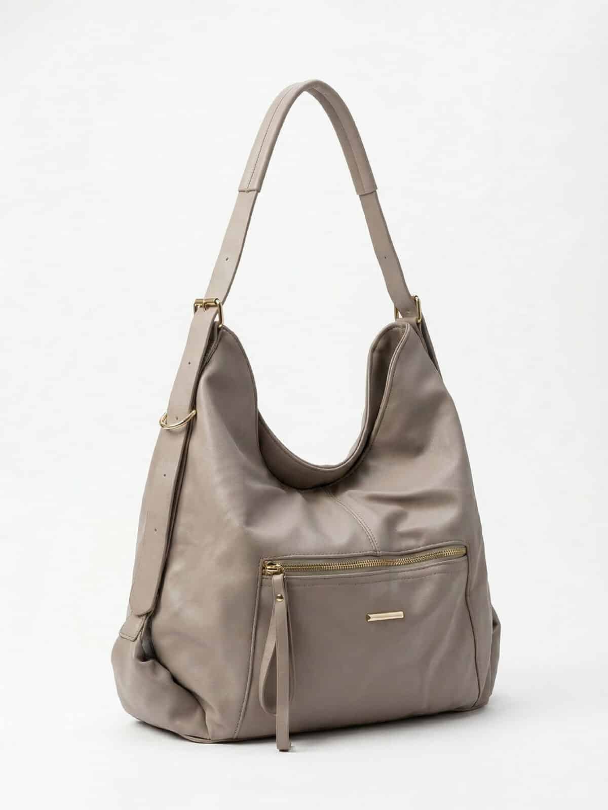 Bolsa De Ombro Hobo Minimalista Slouchy Grande Capacidade Casual Chic - Imagem 2