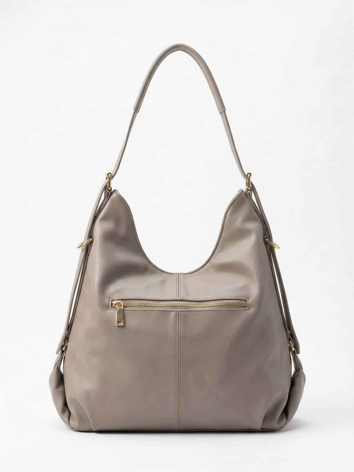 Bolsa De Ombro Hobo Minimalista Slouchy Grande Capacidade Casual Chic - Imagem 3
