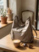 Bolsa De Ombro Hobo Minimalista Slouchy Grande Capacidade Casual Chic - Imagem 5