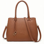 Bolsa De Ombro Tote Minimalista Estruturada Office Look Grande Capacidade