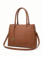 Bolsa De Ombro Tote Minimalista Estruturada Office Look Grande Capacidade - Imagem 2