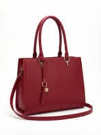Bolsa De Ombro Tote Minimalista Texturizada Elegante Office Look Com Alça