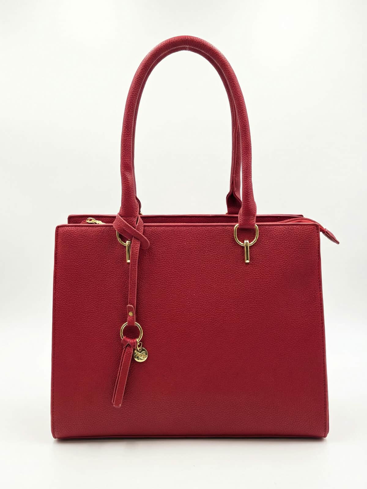 Bolsa De Ombro Tote Minimalista Texturizada Elegante Office Look Com Alça - Imagem 3