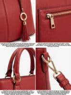 Bolsa De Ombro Tote Minimalista Texturizada Elegante Office Look Com Alça - Imagem 5