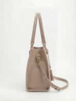 Bolsa De Ombro Tote Minimalista Estruturada Elegante Com Tassel Office Look - Imagem 4