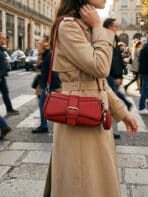 Bolsa De Ombro Baguette Y2K Texturizada Com Fivela E Porta Moedas Removível - Imagem 4