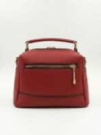 Bolsa De Ombro Baú Estruturada Minimalista Alça Transversal Ferragens Douradas - Imagem 3