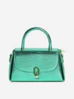 Bolsa Transversal garotas quadrada padrão de crocodilo alça superior