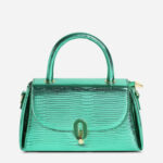Bolsa Transversal garotas quadrada padrão de crocodilo alça superior