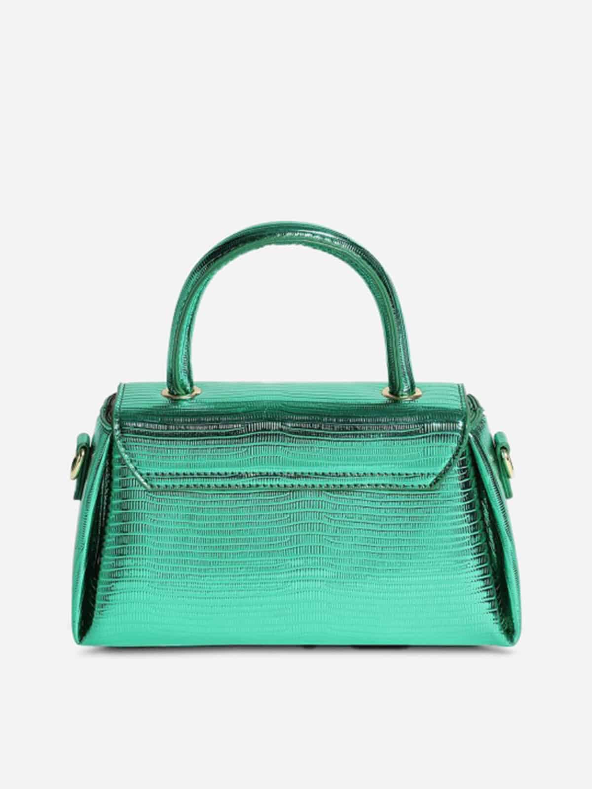 Bolsa Transversal garotas quadrada padrão de crocodilo alça superior - Imagem 3