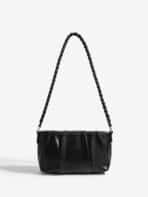 Bolsa De Ombro Baguete Minimalista Franzida Com Alça Trançada Y2K - Imagem 2