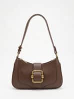 Bolsa De Ombro Minimalista Estilo Old Money Com Fivela Retrô