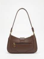 Bolsa De Ombro Minimalista Estilo Old Money Com Fivela Retrô - Imagem 3