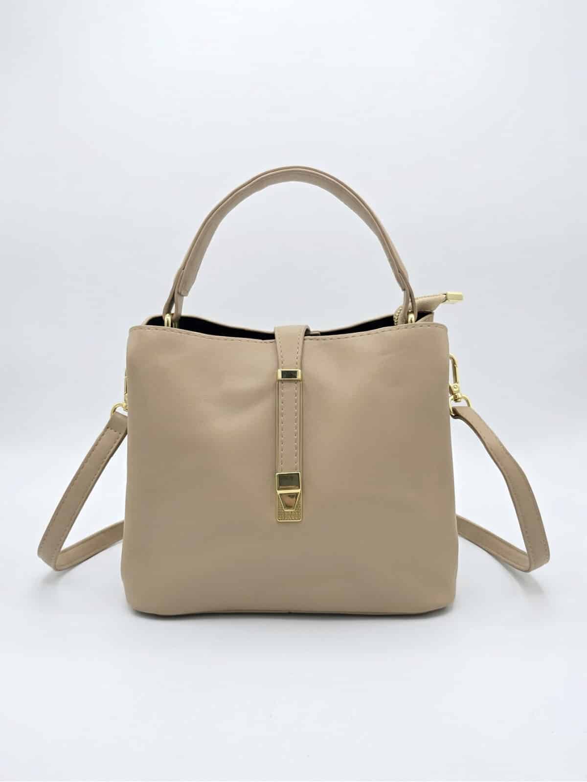 Bolsa De Ombro Minimalista Estruturada Elegante Ombro e Transversal Estilo Old Money - Imagem 2