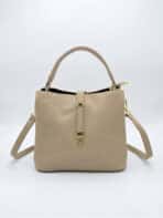 Bolsa De Ombro Minimalista Estruturada Elegante Ombro e Transversal Estilo Old Money - Imagem 2