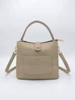 Bolsa De Ombro Minimalista Estruturada Elegante Ombro e Transversal Estilo Old Money - Imagem 4