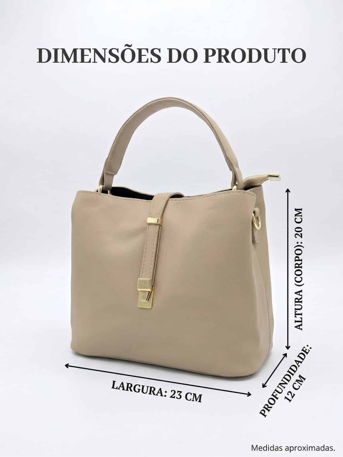Bolsa De Ombro Minimalista Estruturada Elegante Ombro e Transversal Estilo Old Money - Imagem 8