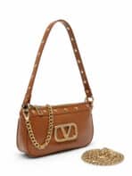 Bolsa De Ombro Baguette Y2K Glamour Verniz Com Strass Tachas E Corrente Dourada - Imagem 4