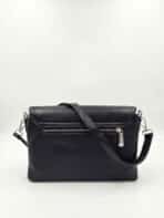 Bolsa De Ombro E Transversal Minimalista Texturizada Com Zíper Frontal Casual Chic - Imagem 3