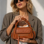 Bolsa De Ombro Minimalista Chic Detalhe Alça Franzida Ruched Bag Transversal