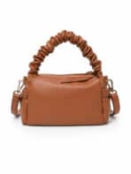 Bolsa De Ombro Minimalista Chic Detalhe Alça Franzida Ruched Bag Transversal - Imagem 4