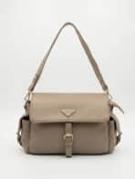 Bolsa De Ombro Flap Minimalista Estilo Utilitário Elegante Com Alça Transversal