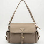 Bolsa De Ombro Flap Minimalista Estilo Utilitário Elegante Com Alça Transversal