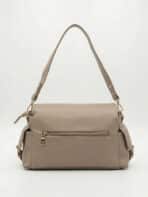 Bolsa De Ombro Flap Minimalista Estilo Utilitário Elegante Com Alça Transversal - Imagem 4
