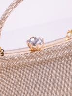 Clutch Pedraria com Alça de Mão e Corrente Brilho Festa - Imagem 7