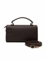 Bolsa Estruturada Minimalista Estilo Old Money Com Alça Transversal E Fecho Metálico - Imagem 6