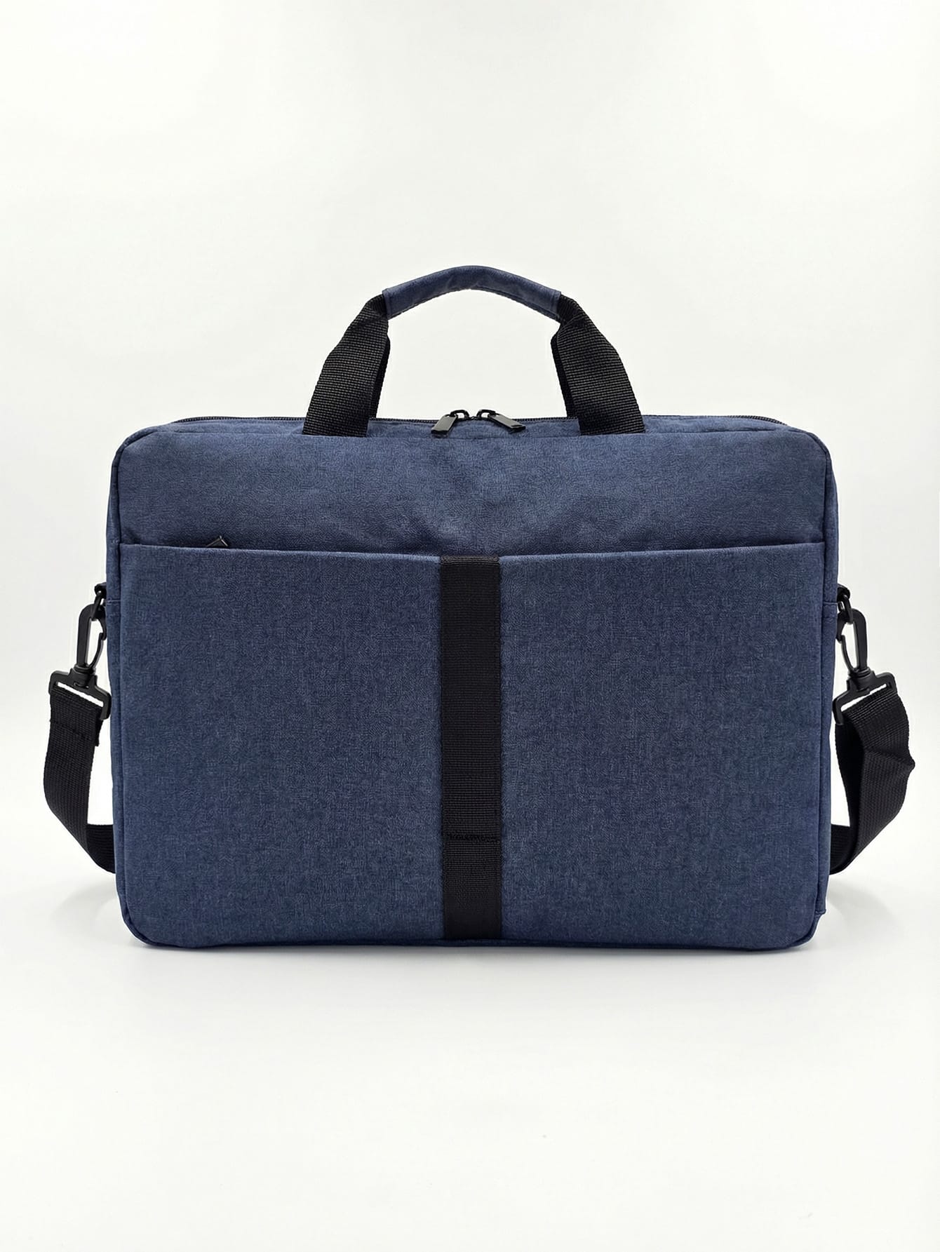 D034-Azul-Marinho-01 Bolsa Pasta Notebook 15.6 Polegadas Executiva Azul Alça Transversal Viagem Trabalho - Imagem 1