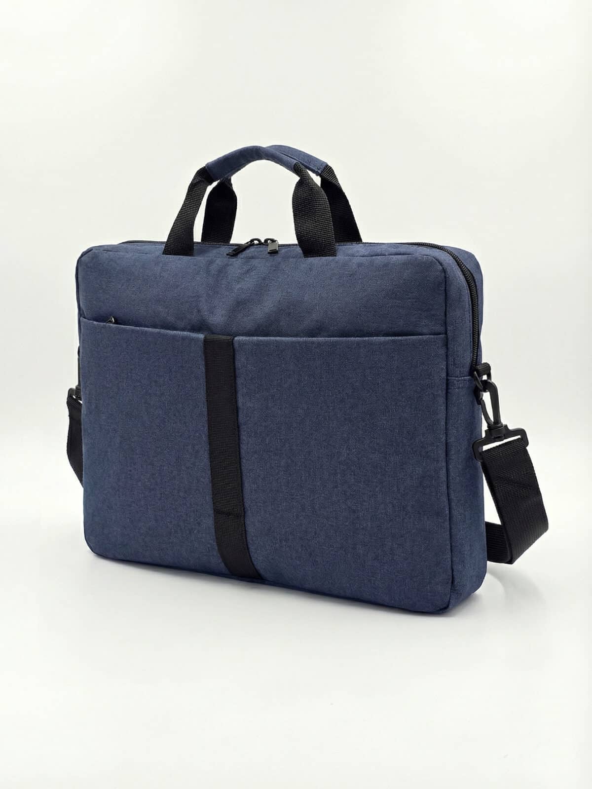 Bolsa Pasta Notebook 15.6 Polegadas Executiva Azul Alça Transversal Viagem Trabalho - Imagem 2