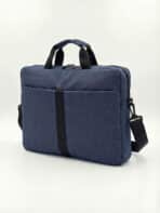 Bolsa Pasta Notebook 15.6 Polegadas Executiva Azul Alça Transversal Viagem Trabalho - Imagem 2