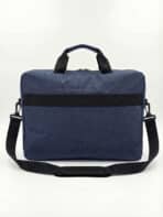 Bolsa Pasta Notebook 15.6 Polegadas Executiva Azul Alça Transversal Viagem Trabalho - Imagem 3