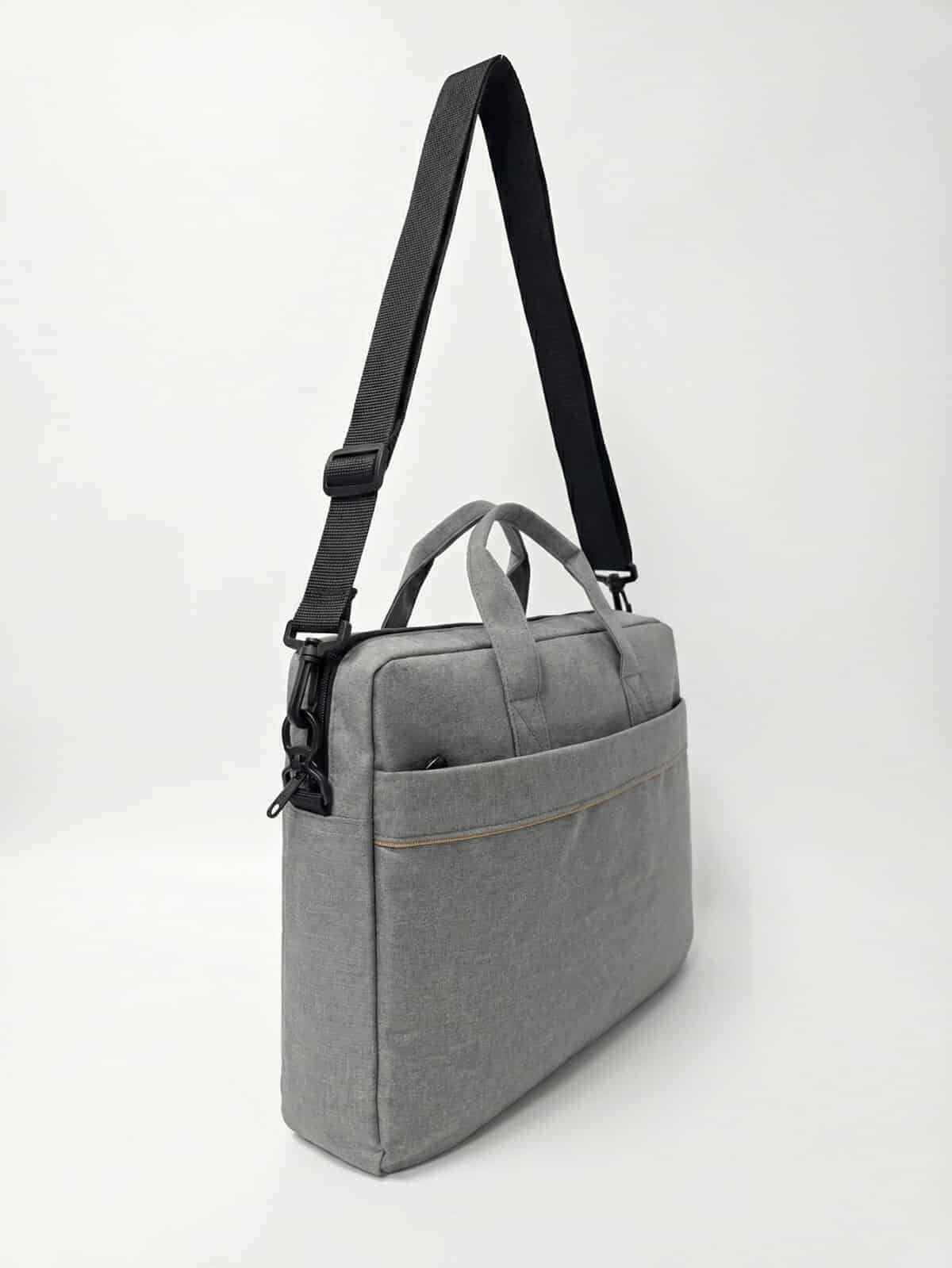 Pasta Bolsa Notebook 15.6 Polegadas Executiva Slim Unissex Alça Transversal Viagem Trabalho - Imagem 2