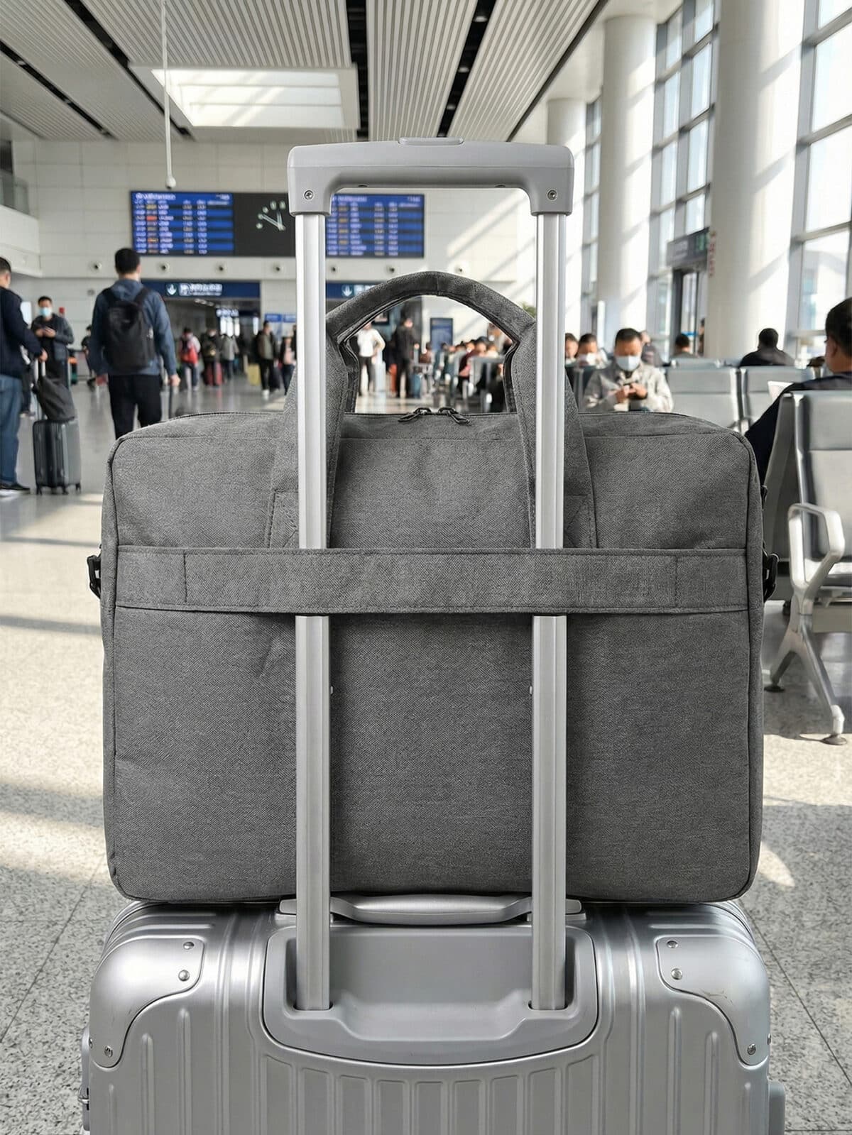 Pasta Bolsa Notebook 15.6 Polegadas Executiva Slim Unissex Alça Transversal Viagem Trabalho - Imagem 4