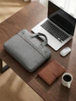 Pasta Bolsa Notebook 15.6 Polegadas Executiva Slim Unissex Alça Transversal Viagem Trabalho - Imagem 6