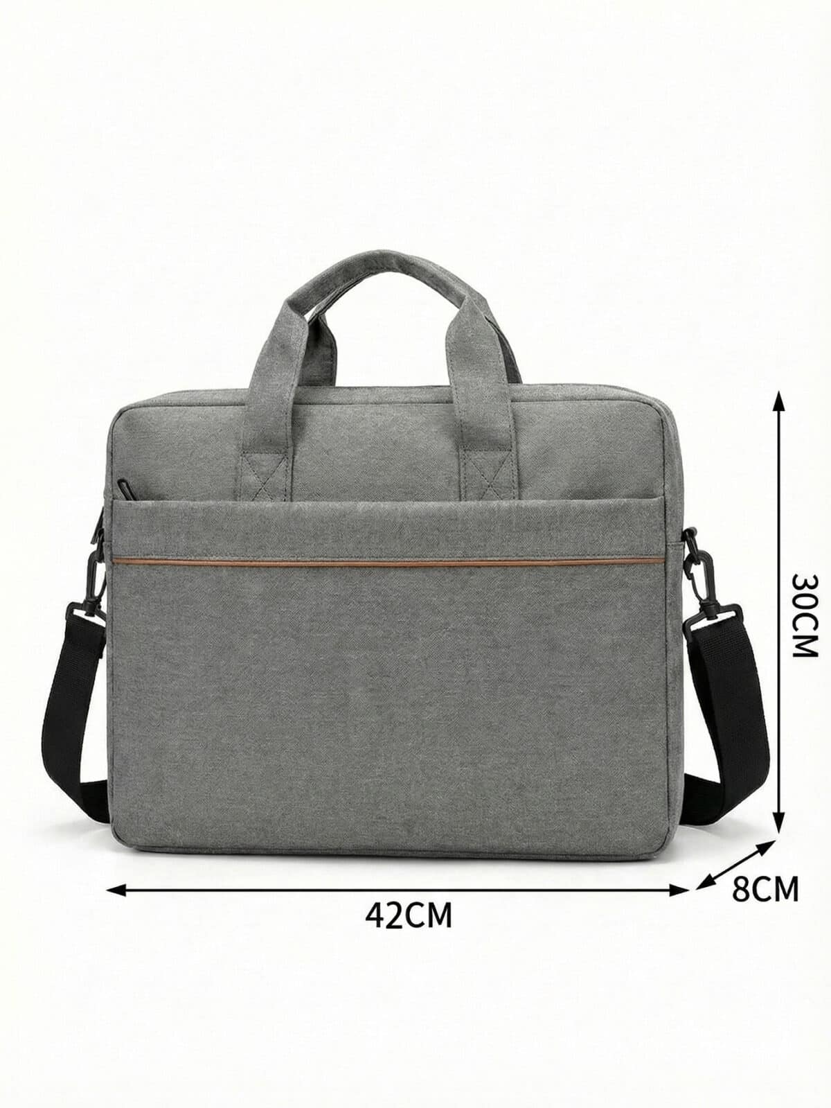 Pasta Bolsa Notebook 15.6 Polegadas Executiva Slim Unissex Alça Transversal Viagem Trabalho - Imagem 9
