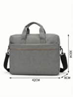 Pasta Bolsa Notebook 15.6 Polegadas Executiva Slim Unissex Alça Transversal Viagem Trabalho - Imagem 9
