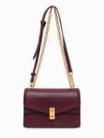 Bolsa Feminina Transversal De Luxo Alça Corrente Dourada Elegante Festa E Dia A Dia