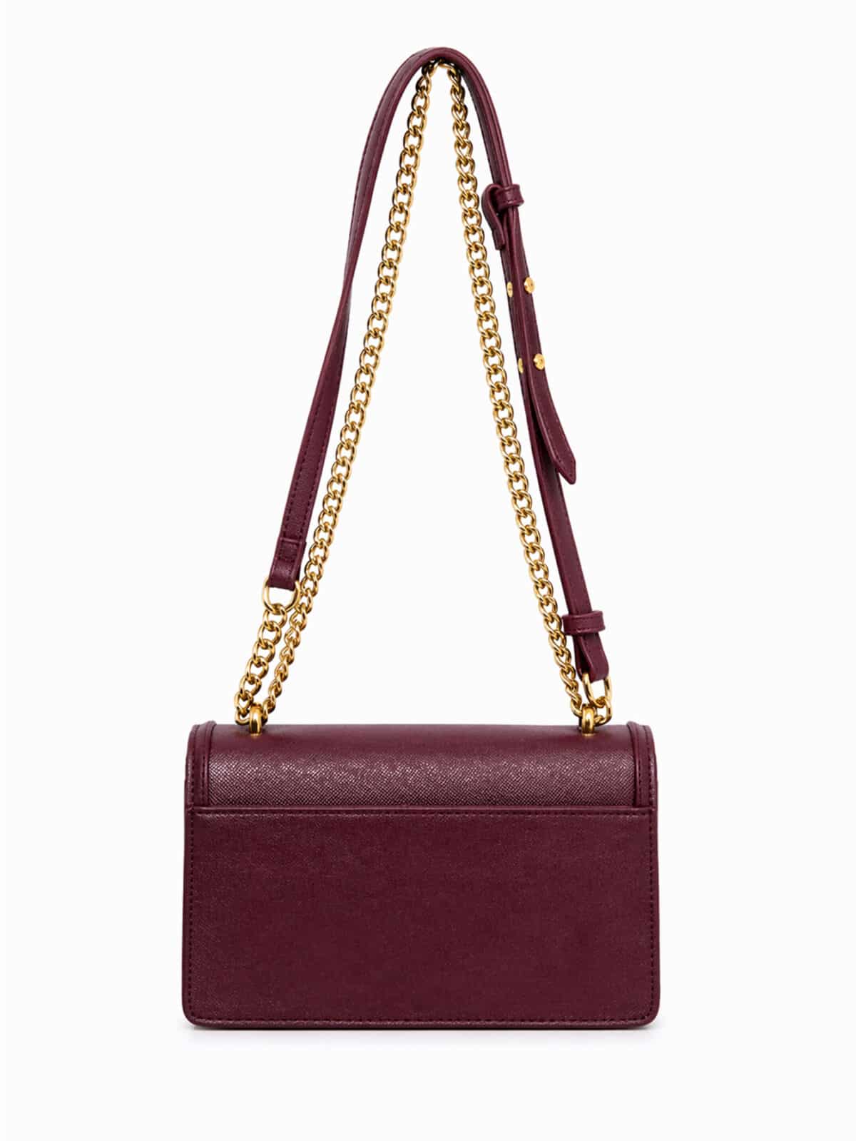 Bolsa Feminina Transversal De Luxo Alça Corrente Dourada Elegante Festa E Dia A Dia - Imagem 3