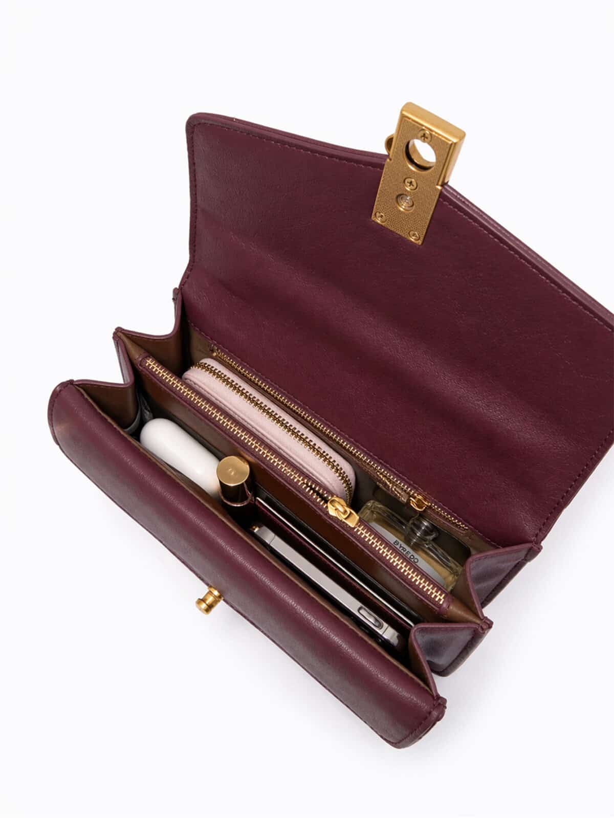 Bolsa Feminina Transversal De Luxo Alça Corrente Dourada Elegante Festa E Dia A Dia - Imagem 5