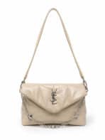 Bolsa Feminina Acolchoada Puffer De Luxo Ombro Baguete Com Corrente De Cristais